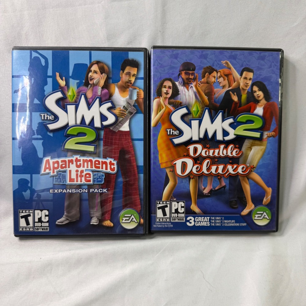 The Sims 2 Double Deluxe and Apartment Life Expansion Pack PC DVD-ROM Bundle